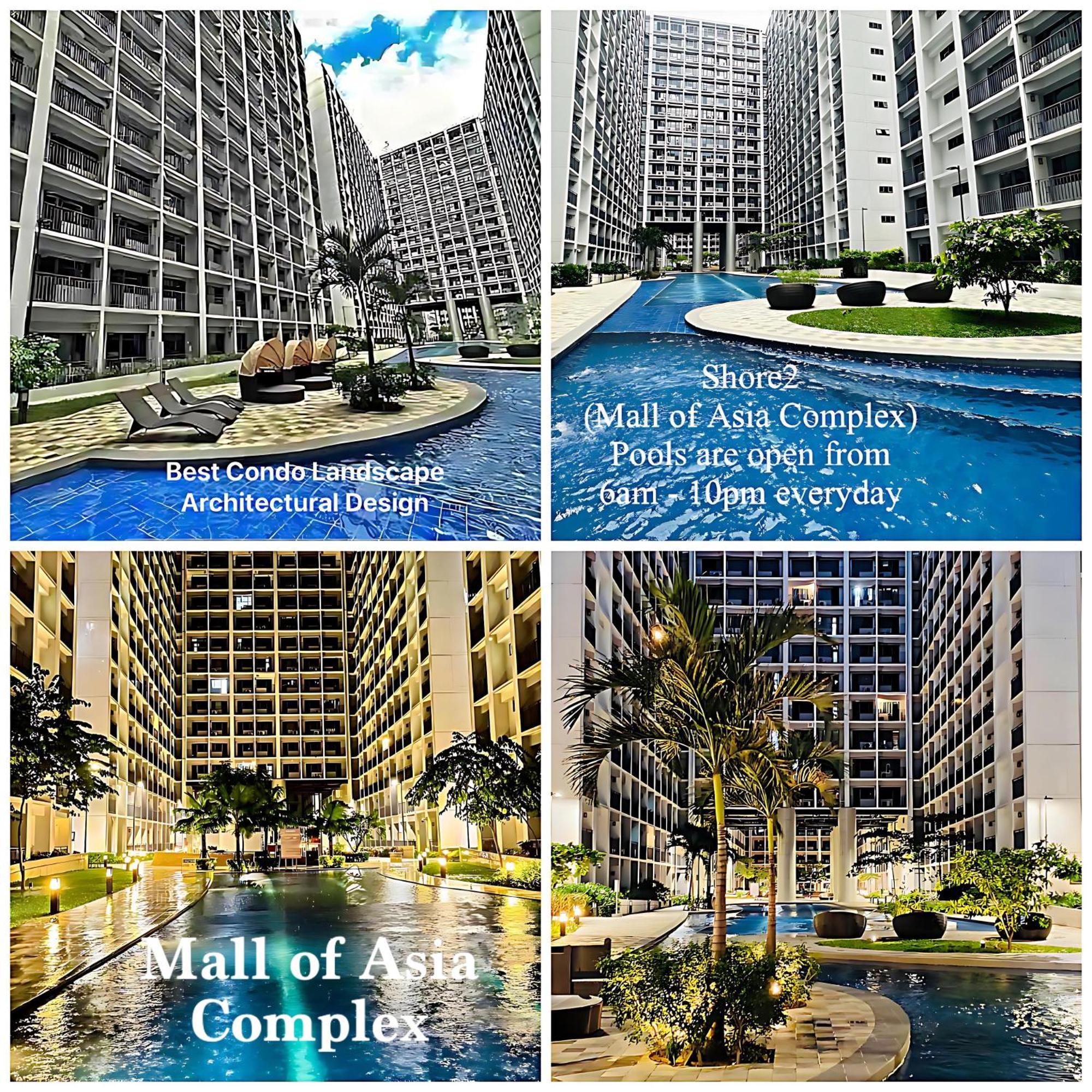 2 Side-By-Side P00L Front Condos, 6 Beds, 2 Cr, 2 Kitchen For 10 Guests At Moa 마닐라 외부 사진